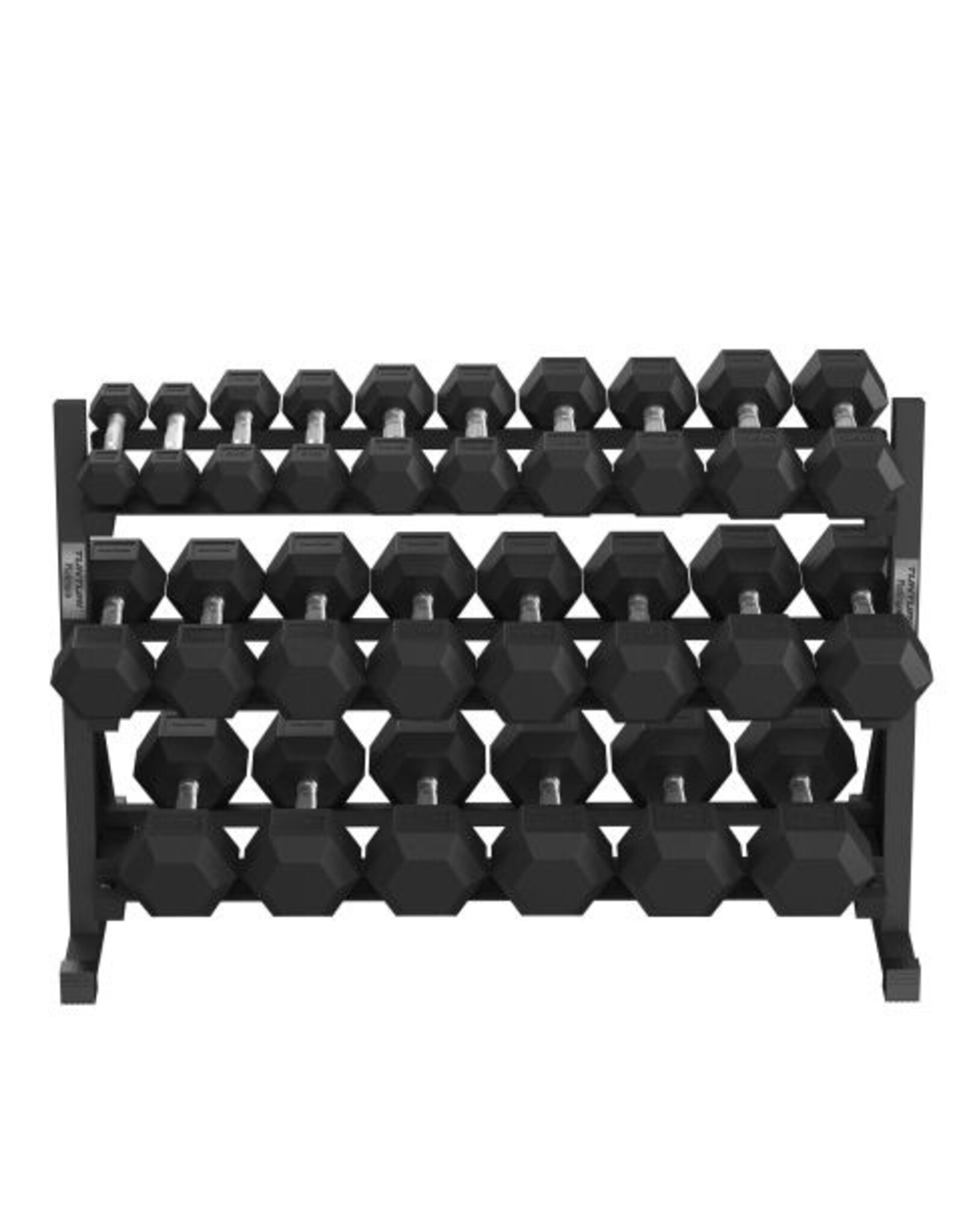 Tunturi Tunturi Platinum Hexa Rubber Dumbbell Rack - Dumbbell rek - Zwart
