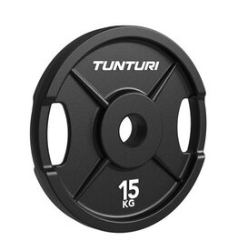 Tunturi Tunturi Platinum Cast Iron Plate - Bumperplate - 15kg