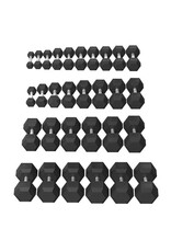 Tunturi Tunturi Platinum Hexa Dumbbell - Rubber - 1x 6kg - Zwart