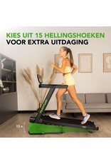 Tunturi Tunturi Cardio Fit T50 Loopband - Hardloopband met bluetooth - Wandelband - 44 programma's - Inklapbaar - Walking pad - Compact - 0,8 tot 16,0 km/u