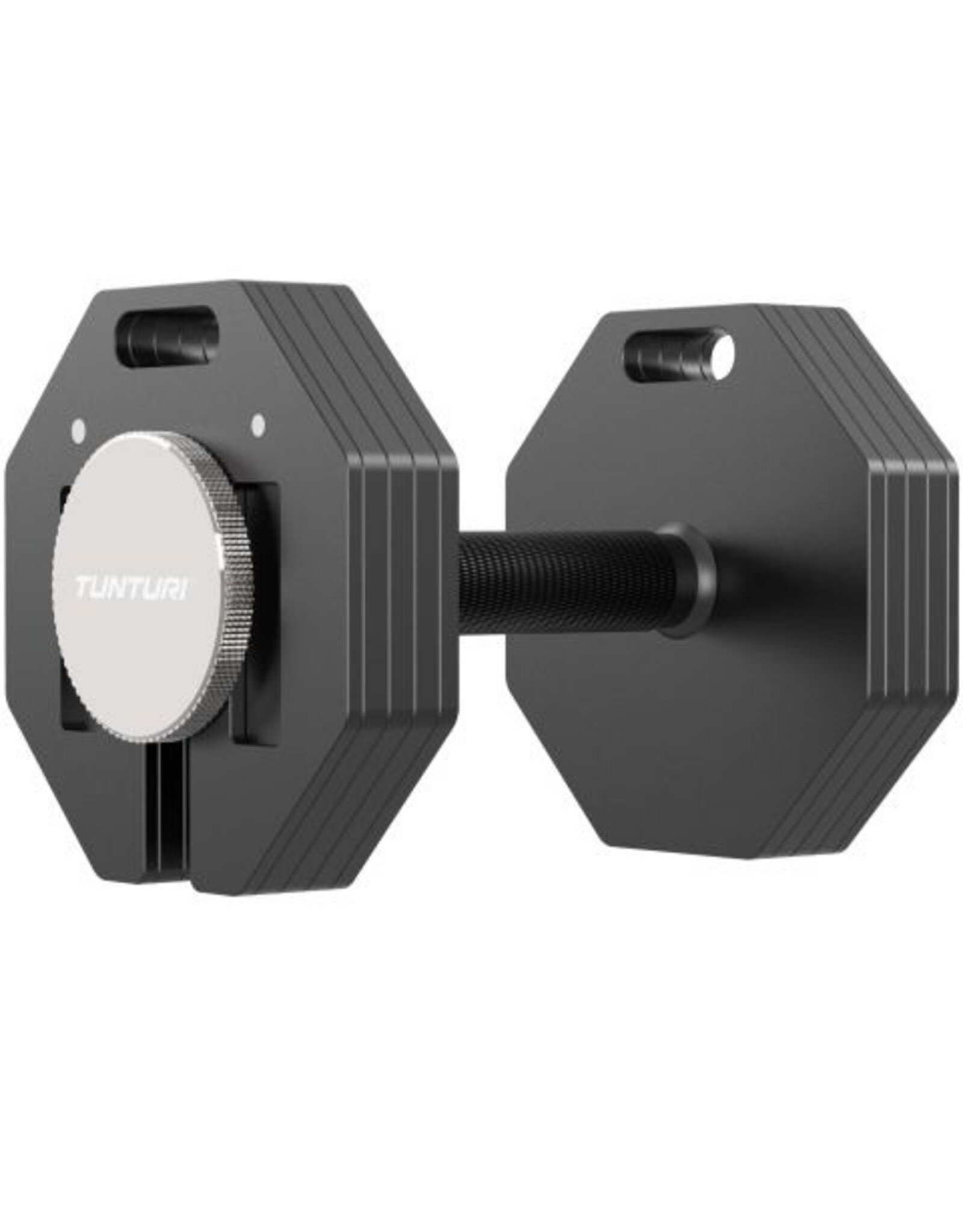 Tunturi Tunturi Rapid Adjustable Dumbbell - Enkele dumbbellset van 20kg - Verstelbaar van 4 t/m 20 kg - 9 dumbels in één - Gewichtenset voor home gym