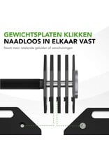 Tunturi Tunturi Rapid Adjustable Dumbbell - Enkele dumbbellset van 20kg - Verstelbaar van 4 t/m 20 kg - 9 dumbels in één - Gewichtenset voor home gym