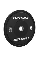 Tunturi Tunturi Platinum bumperplates - Halter gewichten - Halterschijven - 1x 5kg - Zwart