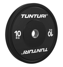 Tunturi Tunturi Platinum bumperplates - Halter gewichten - Halterschijven - 1x 10kg - Zwart