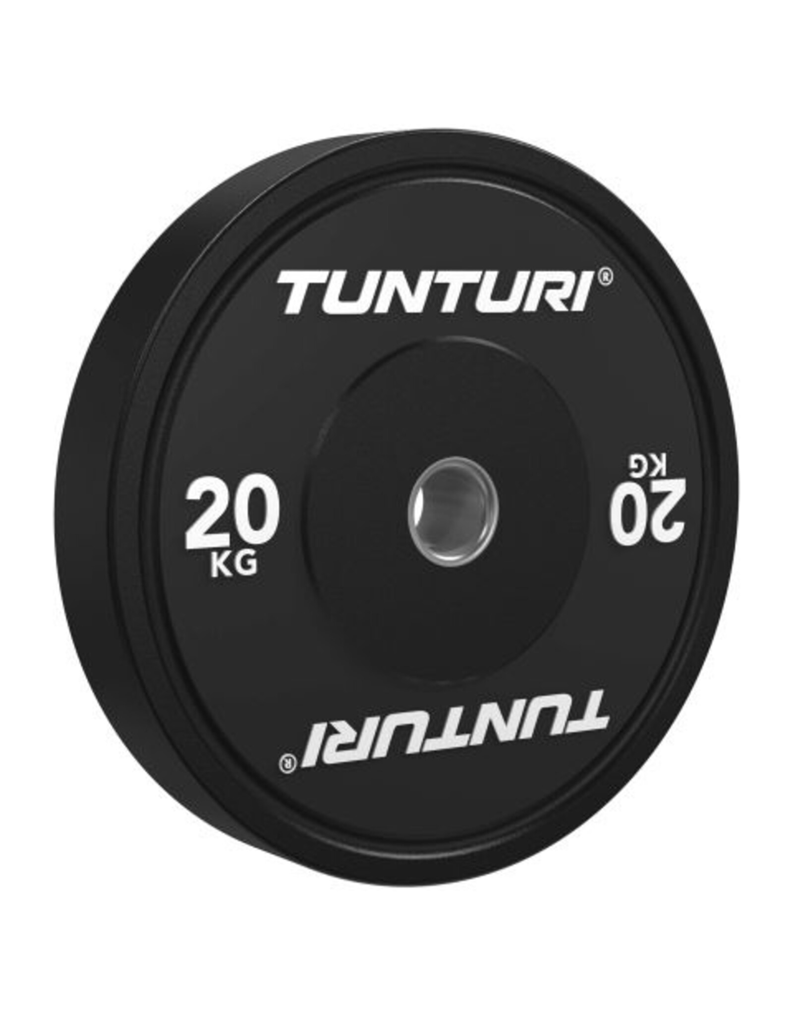 Tunturi Tunturi Platinum bumperplates - Halter gewichten - Halterschijven - 1x 20kg - Zwart