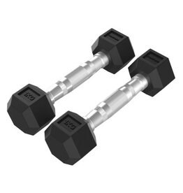 Tunturi Tunturi Platinum Hexa Dumbbell - Rubber 7kg