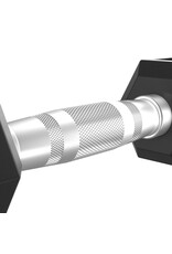 Tunturi Tunturi Platinum Hexa Dumbbell Set - Rubber - 2x 4kg - Zwart