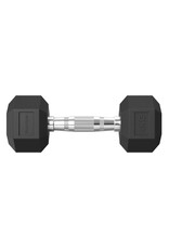 Tunturi Tunturi Platinum Hexa Dumbbell Set - Rubber - 2x 4kg - Zwart