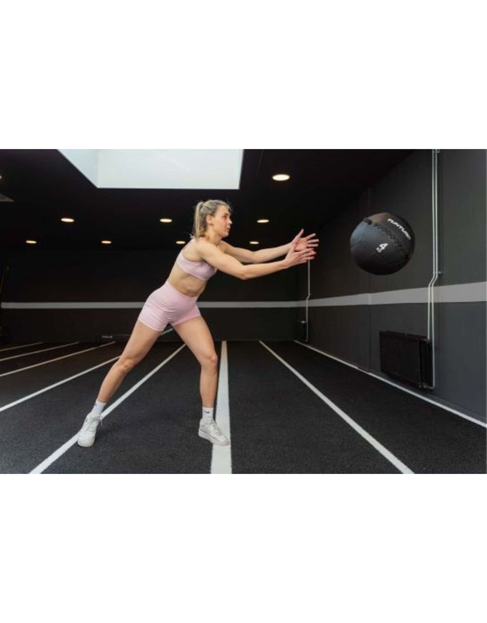 Tunturi Tunturi Platinum Wall Ball - 9kg - Zwart - Incl. gratis fitness app