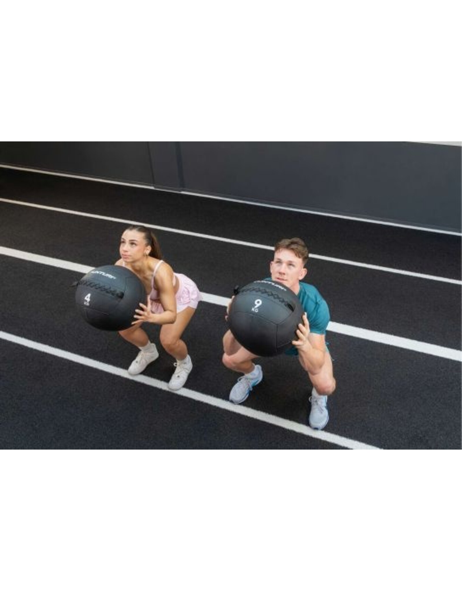 Tunturi Tunturi Platinum Wall Ball - 9kg - Zwart - Incl. gratis fitness app