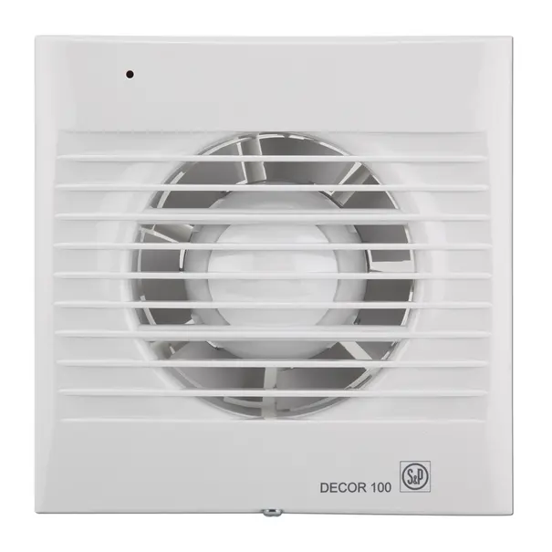 Soler & Palau muurinbouwventilator met instelbare nalooptimer DECOR - 100 CRZ wit