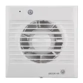 Soler & Palau muurventilator met instelbare nalooptimer en bewegingsmelder DECOR - 100 CDZ wit