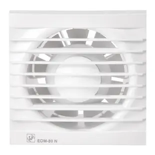 Soler & Palau muurinbouwventilator met vaste timer EDM - 80 NTZ wit