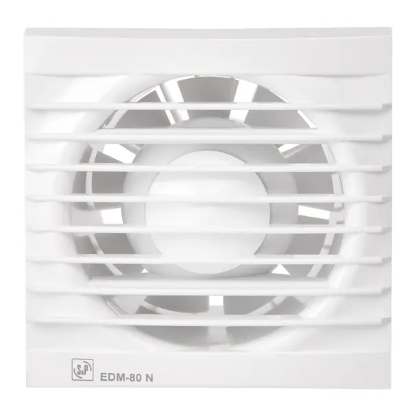 Soler & Palau muurinbouwventilator met vaste timer EDM - 80 NTZ wit