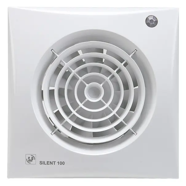 Soler & Palau muurinbouwventilator met timer en inschakelvertraging SILENT - 100 CRIZ wit