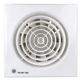 Soler & Palau muurinbouwventilator met instelbare nalooptimer SILENT - 300 CRZ PLUS wit
