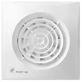 Soler & Palau muurinbouwventilator met instelbare nalooptimer en hygrostaat SILENT - 100 CHZ wit