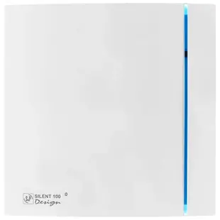 Soler & Palau muurinbouwventilator met instelbare nalooptimer en hygrostaat SILENT DESIGN - 100 CHZ wit 3C
