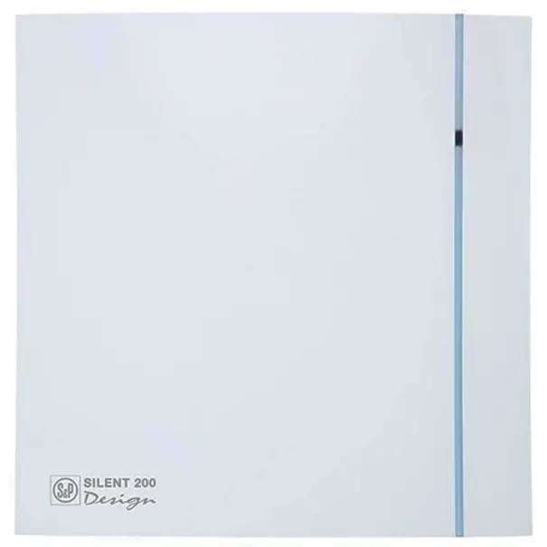 Soler & Palau muurinbouwventilator met instelbare nalooptimer SILENT DESIGN - 200 CRZ wit 3C