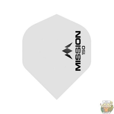 Mission Mission Logo 150 White Std. 150 micron