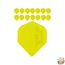 Bull's 5-Pack POLYNA Plain Standaard Flight "Yellow"