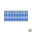 Bull's Darts 5-Pack NYLON shaft Short + Ring - Blue