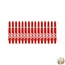 Bull's 5-Pack NYLON shaft Short + Ring - Red