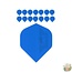 Bull's 5-Pack POLYNA Plain Standaard Flight "Blue"