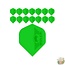Bull's 5-Pack POLYNA Plain Standaard Flight "Green"