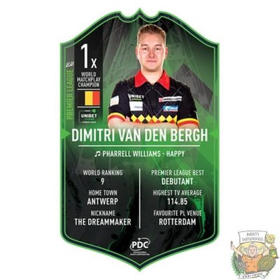 Ultimate Darts Dimitri van den Bergh Premier League - Ultimate Darts Card