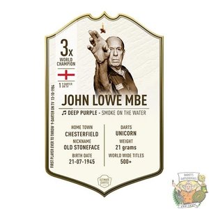 Ultimate Darts John Lowe LEGEND - Ultimate Darts Card