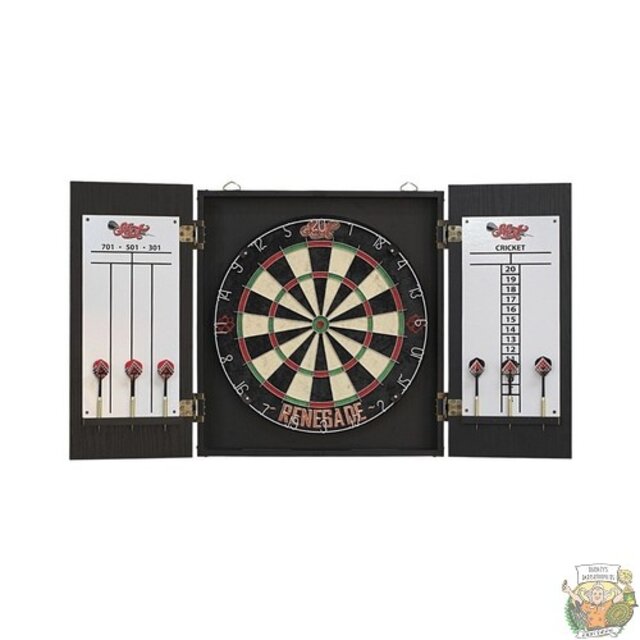 Renegade Dartboard Cabinet Set