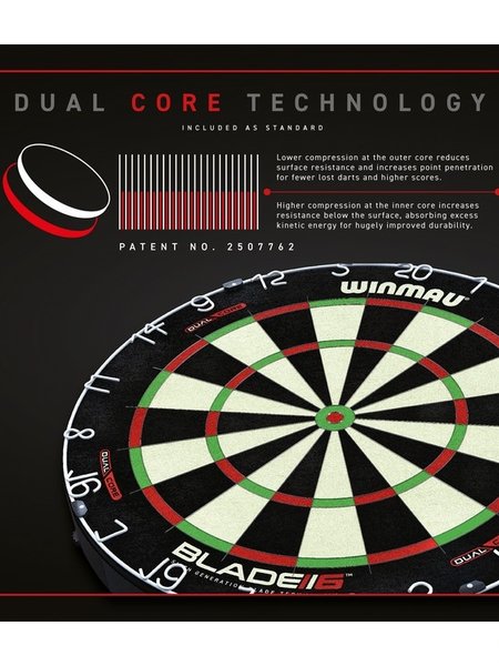 Blade 6 Dual Core dartbord | Winmau dartborden | Darts