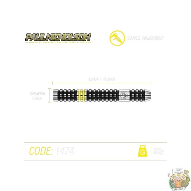 Paul Nicholson 90% Tungsten darts
