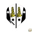 Winmau Rhino Ex. Thick Whitlock flights Black/Clear