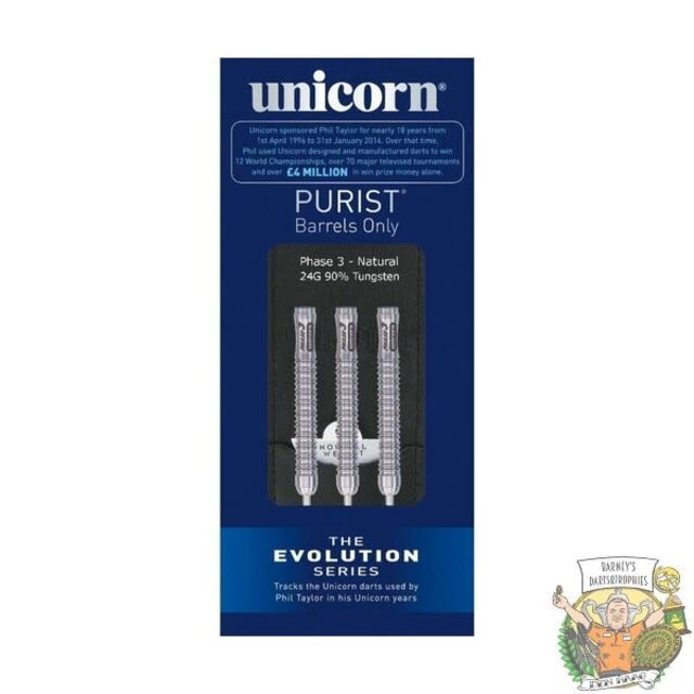 Evolution Purist Phil Taylor Phase 3 90% Tungsten darts