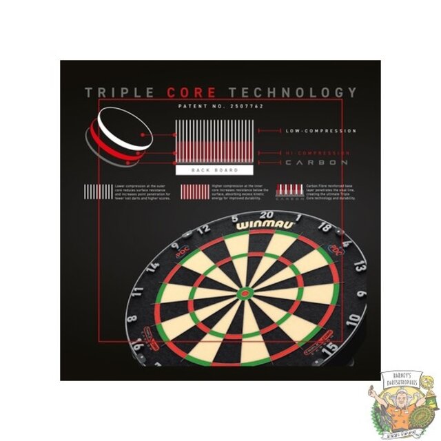 Blade 6 Carbon Triple Core PDC Dartboard