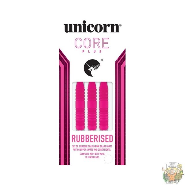 Core Plus Rubberised Brass Pink Steeltip