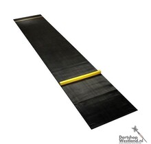 Dartmat Rubber + oche  330 x 60 - Gele oche