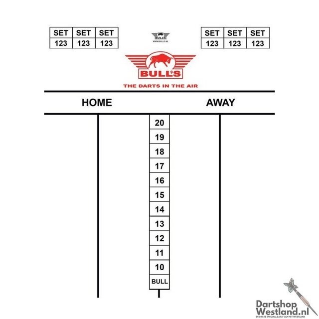 Darttel Flex 30x25cm Tactics