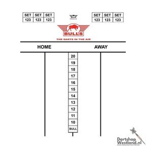 Scoreset Darttel Flex 35x25cm
