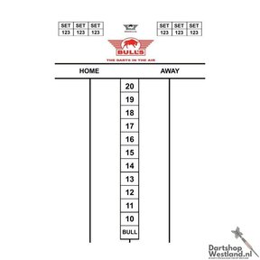 Scoreset Darttel Flex 45x30cm