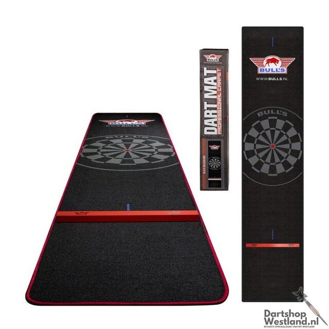 Carpet Dart Mat Black-Red + Oche 300x65cm