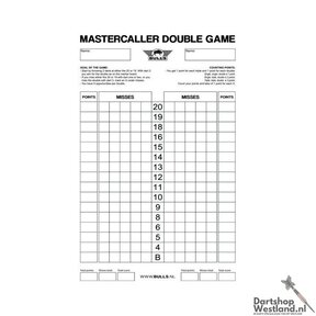 Mastercaller Double Game Scoreboard Flex 45x30