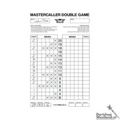 Mastercaller Double Game Scoreboard Flex 45x30
