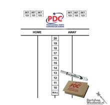 PDC Scoreset 45x30 cm