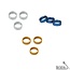 Target Darts Slot Lock Rings 2mm 3pcs Gold