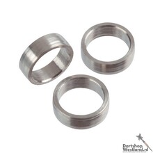Slot Lock Titanium 2mm Rings Silver