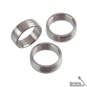 Slot Lock Titanium 2mm Rings Silver