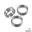 Target Slot Lock Titanium 2mm Rings Silver